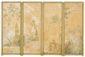 ASIAN FOUR-PANEL TABLE SCREENA