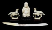 ASIAN: FOUR PIECES OF CARVED I