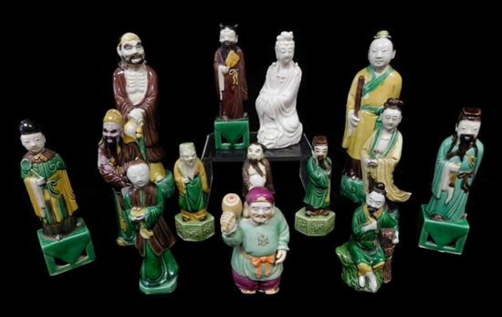 ASIAN: FOURTEEN PORCELAIN ROBED
