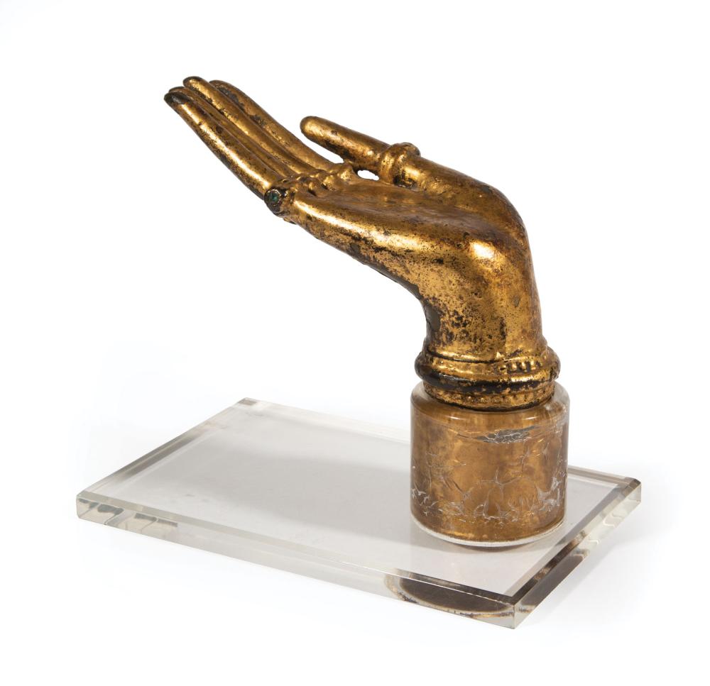ASIAN GILT BRONZE BODHISATTVA