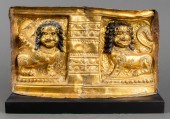 ASIAN GILT METAL PANEL W REPOU