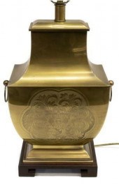 ASIAN GILT METAL SINGLE LIGHT