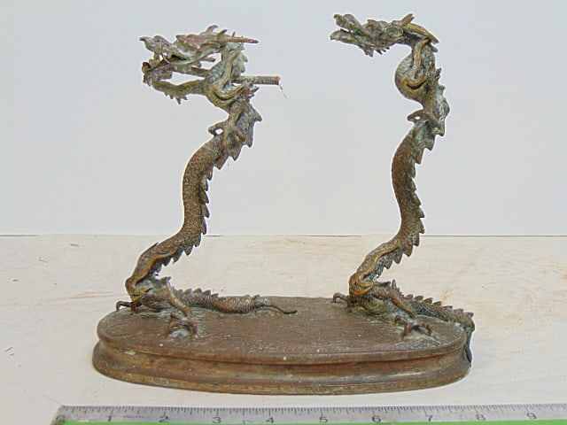 ASIAN GONG STAND, BASE WITH TWO
