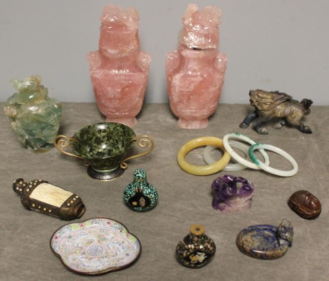 Asian Hardstone Lot.Includes a