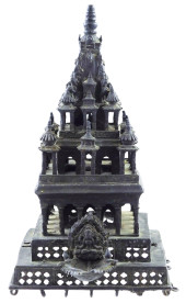 ASIAN: HINDU OIL LAMP, INDIA,