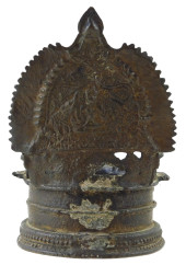 ASIAN: HINDU OIL LAMP, INDIA,