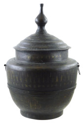 ASIAN: INLAID BRONZE COVERED P