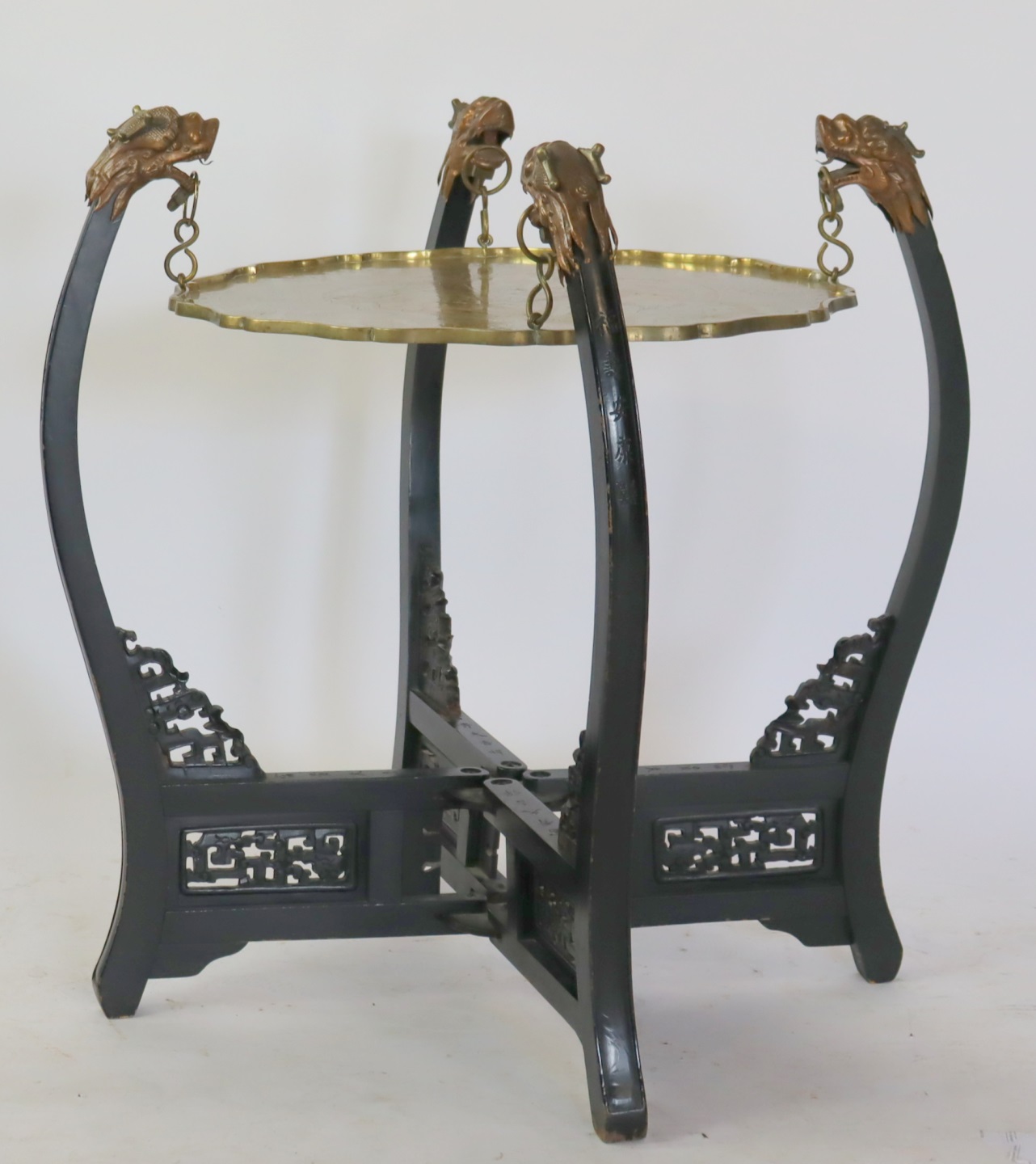 ASIAN INSPIRED EBONISED 2 TIER
