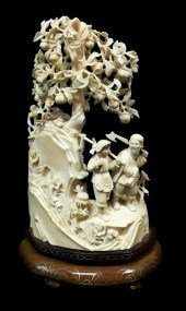 ASIAN: IVORY CARVING, PROBABLY