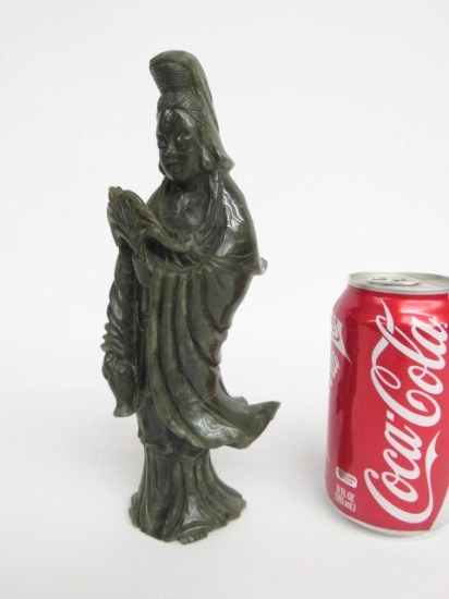 Asian jade figure woman. 9'' Ht.