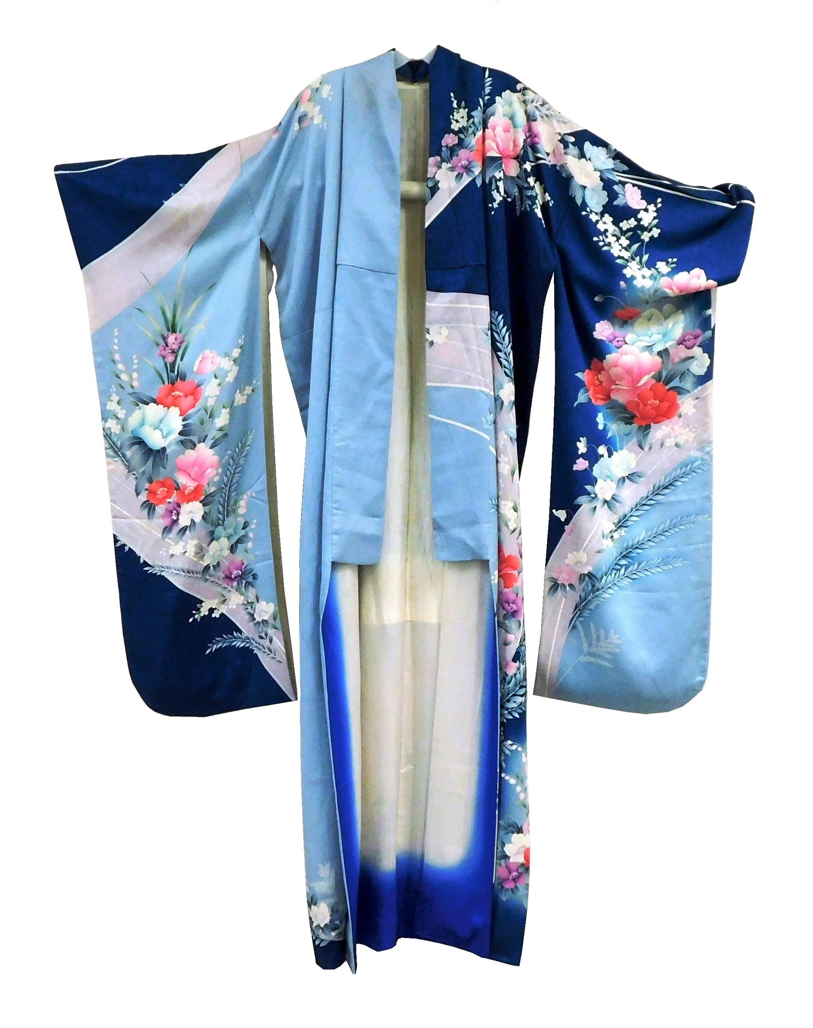 ASIAN: JAPANESE FURISODE KIMONO,