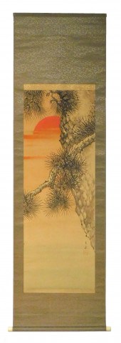 ASIAN: JAPANESE HANGING SCROLL