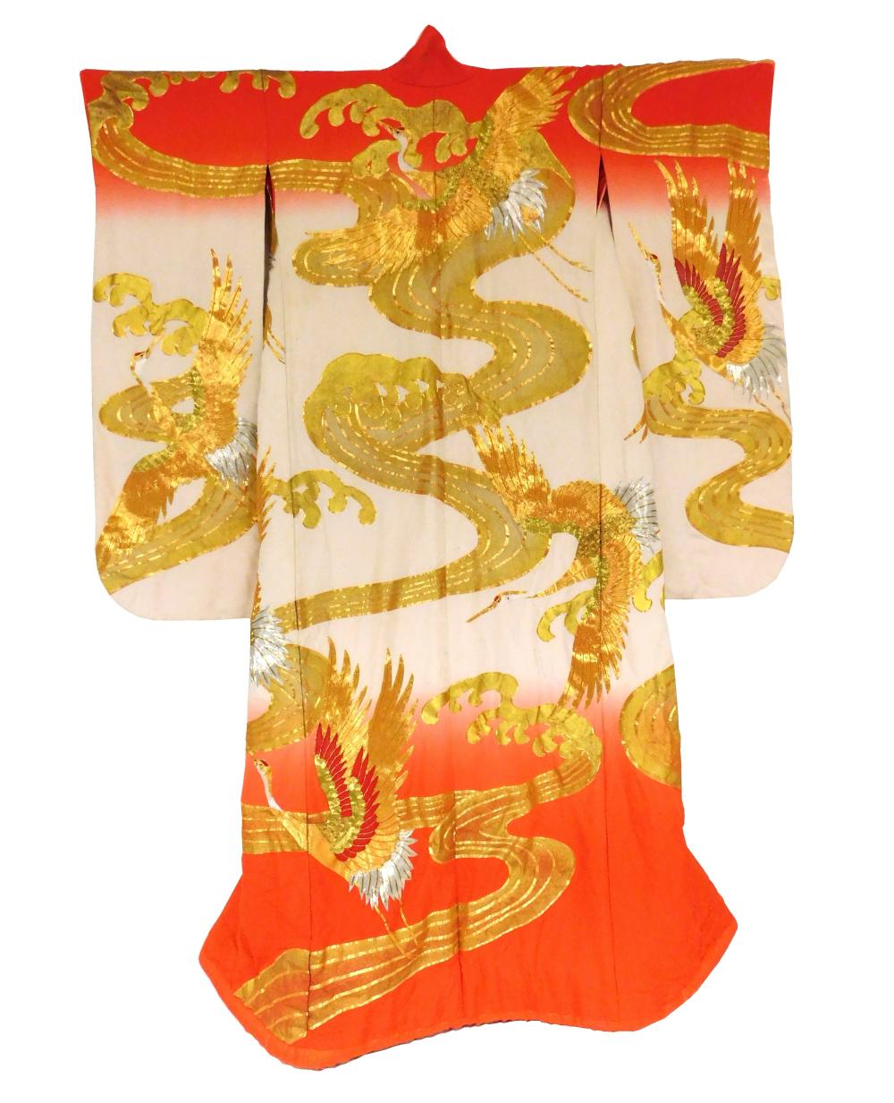 ASIAN: JAPANESE KIMONO, 20TH C.,