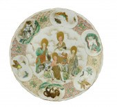 ASIAN: JAPANESE SATSUMA PLATE,