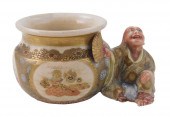 ASIAN: JAPANESE SATSUMA POT/VA