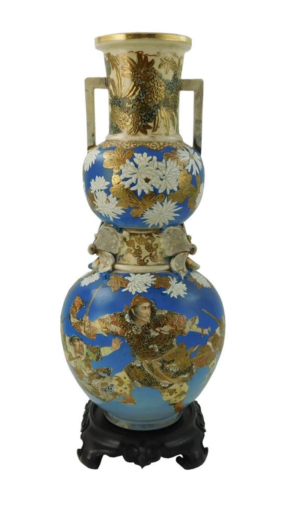 ASIAN: JAPANESE SATSUMA VASE,