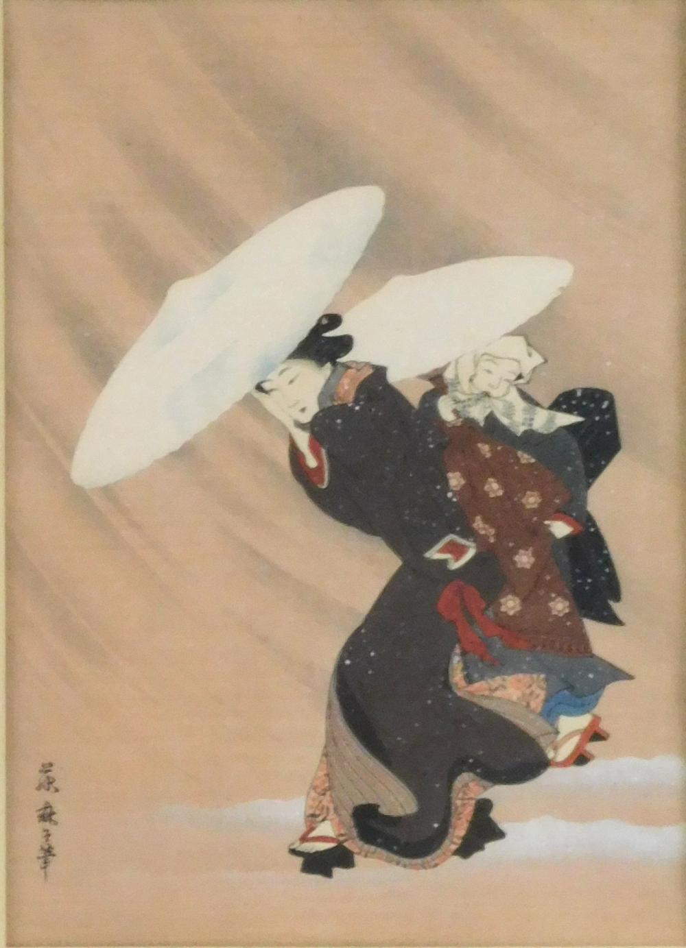 ASIAN: JAPANESE WOOD BLOCK PRINT,