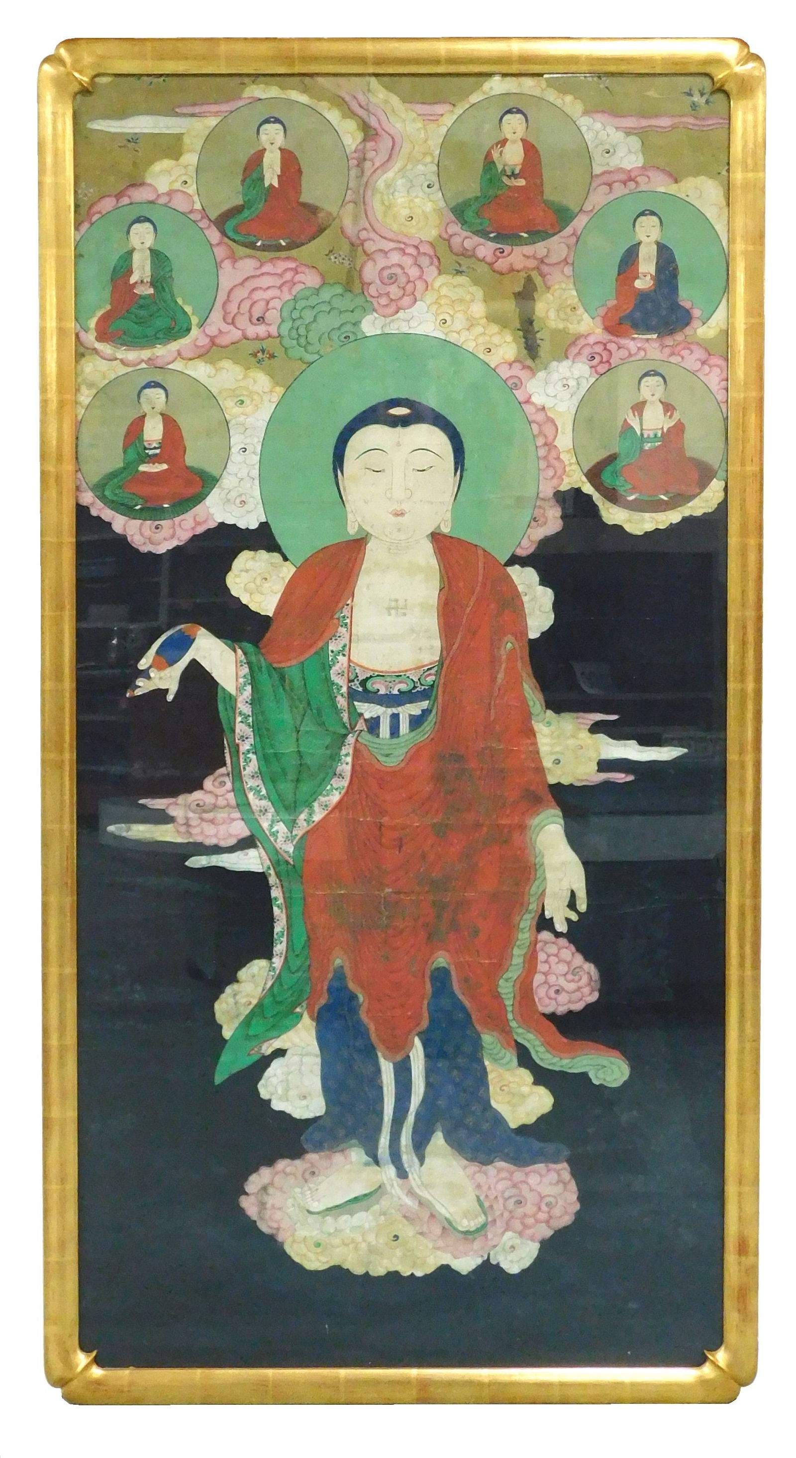 ASIAN: KOREAN GOUACHE ON PAPER,