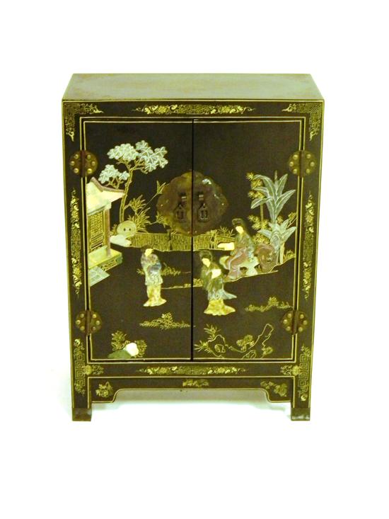 Asian lacquer cabinet with