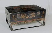 ASIAN LACQUER CHEST ON STANDAs