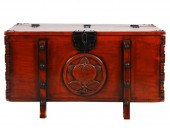 ASIAN LACQUERED TRUNKwith iron
