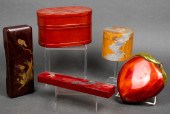 ASIAN LACQUERED WOOD & PAPIER