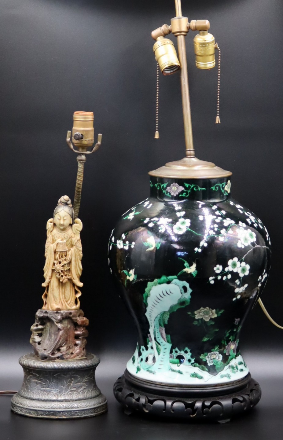 ASIAN LAMP GROUPING. Includes a