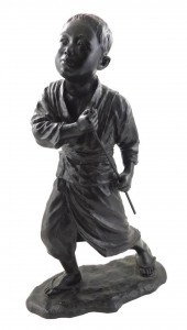 ASIAN: LARGE BRONZE SCULPTURE