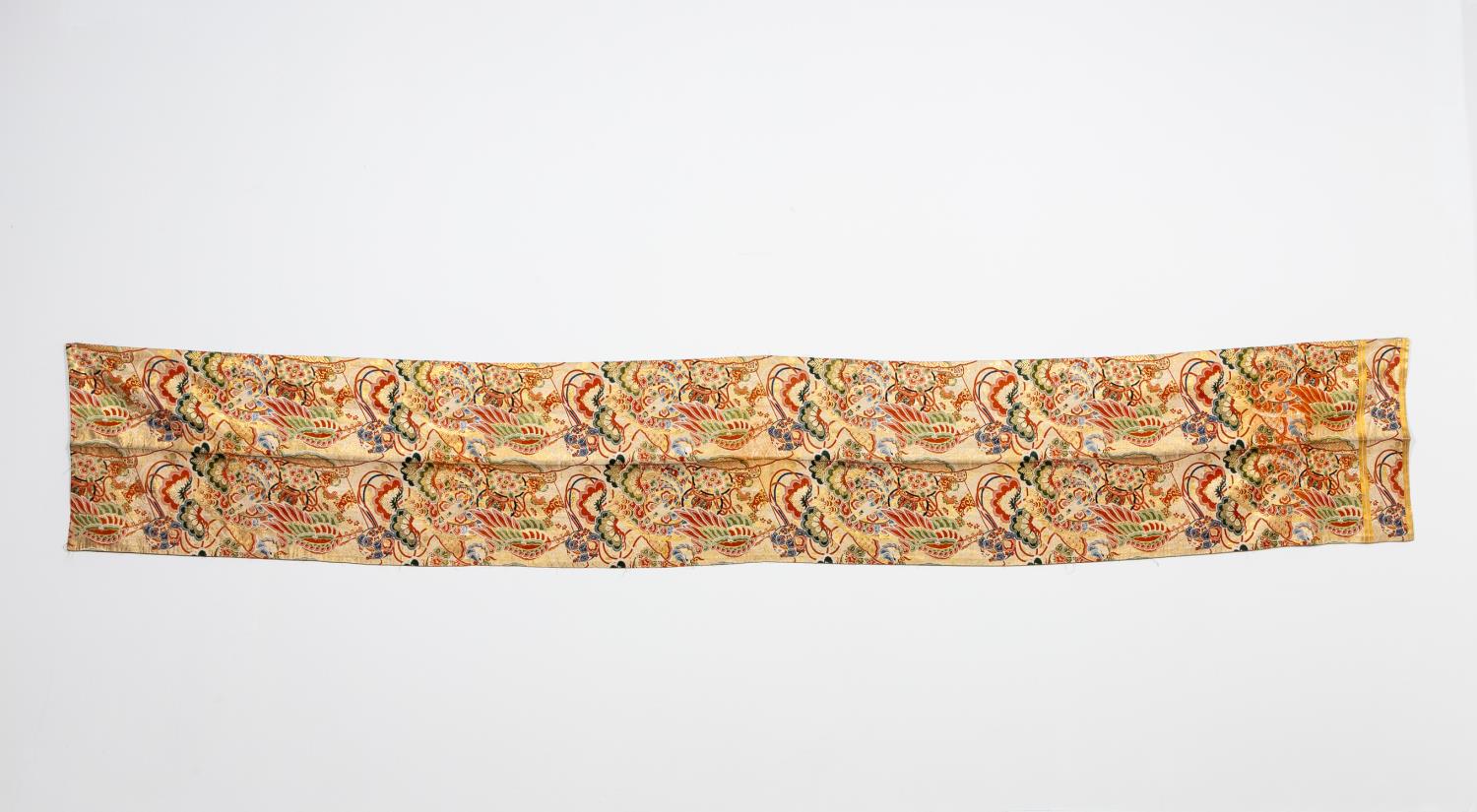 ASIAN, LONG EMBROIDERED BROCADE
