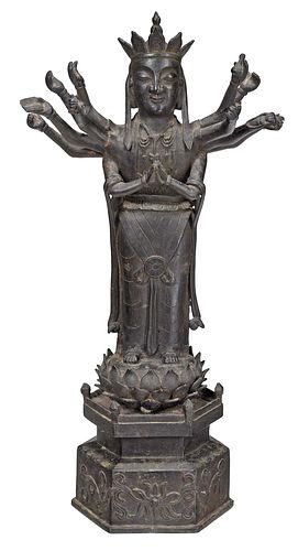 ASIAN METAL MULTI-ARMED DEITYlate
