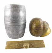 ASIAN METALWARE, 20TH C., INCL