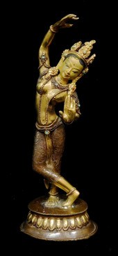 ASIAN: MIXED METAL FIGURE OF D