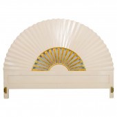 ASIAN MODERN FAN-SHAPED LACQUE
