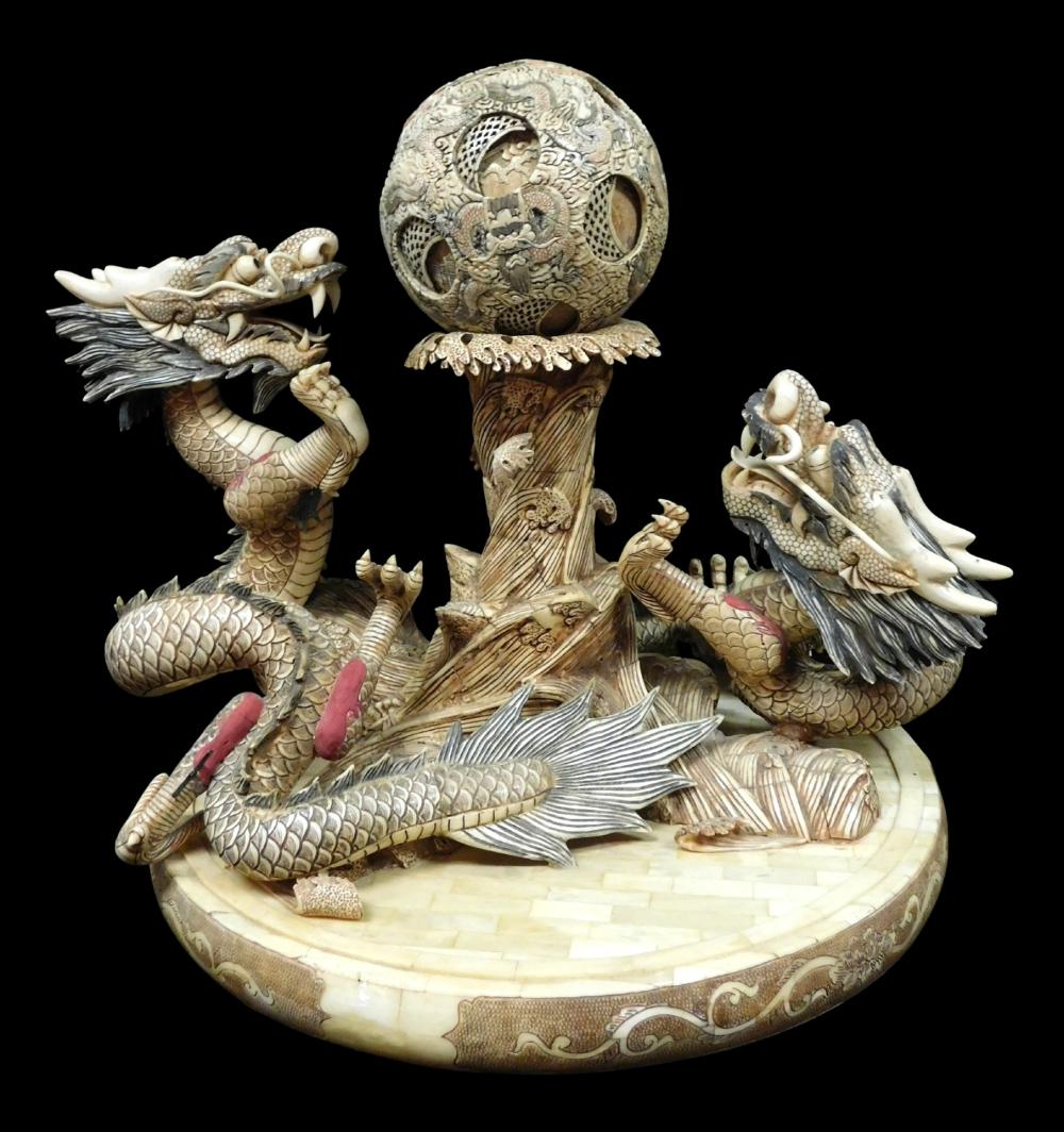 ASIAN: MONUMENTAL CARVED AND