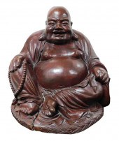 ASIAN: MONUMENTAL CARVED WOOD