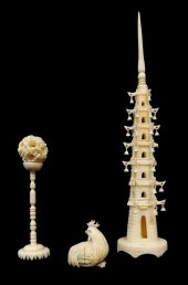 ASIAN: NETSUKE, JAPANESE, 19TH