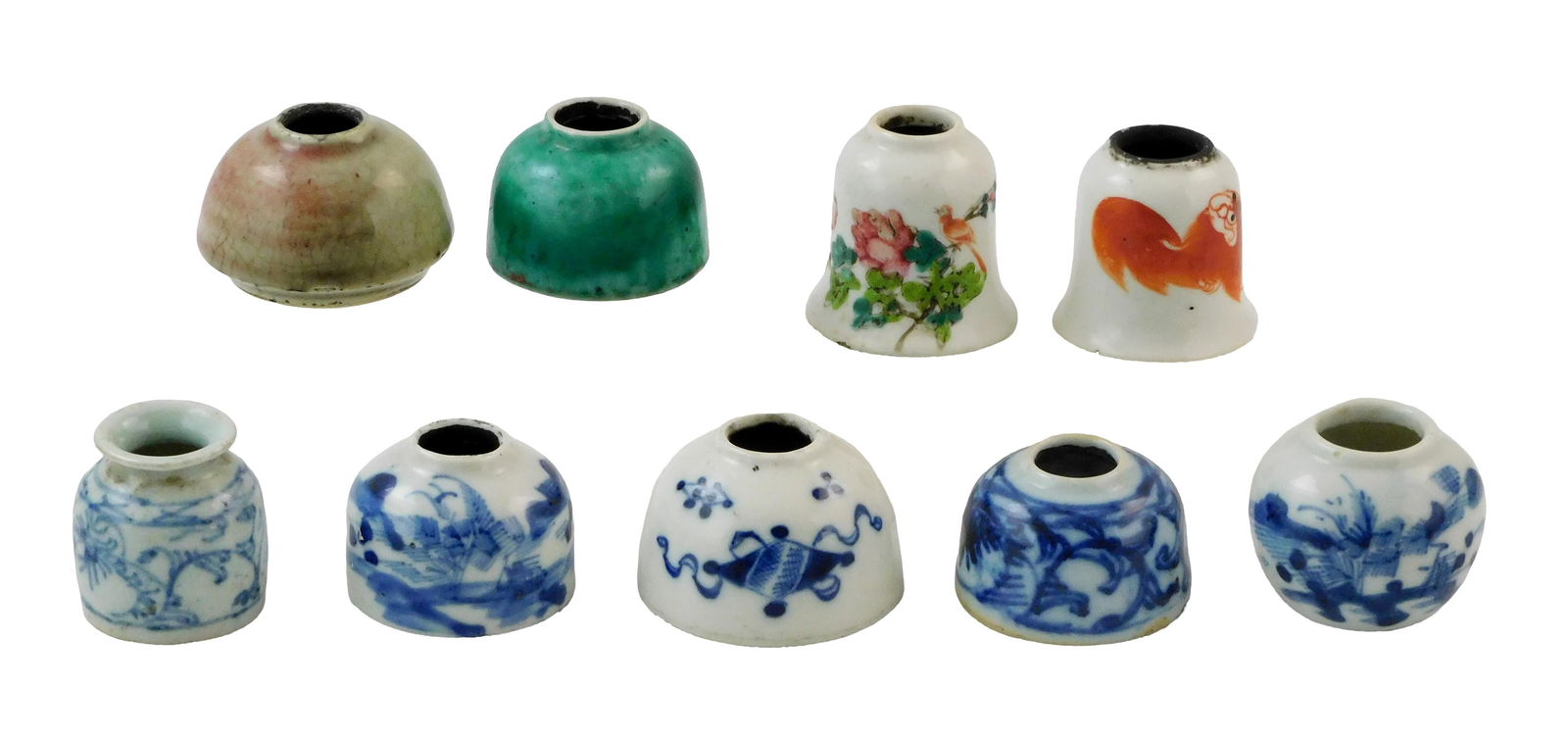 ASIAN: NINE INK POTS, CHINESE, QING