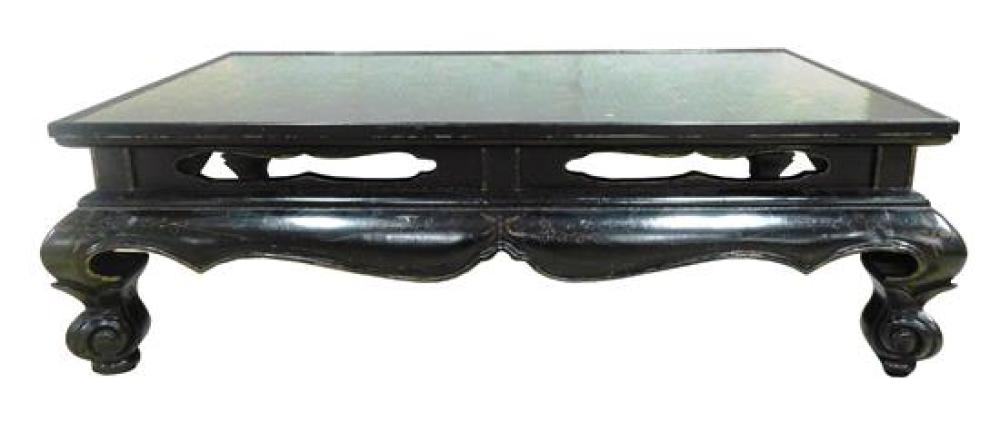 ASIAN: OBLONG LOW TABLE, 20TH C.,