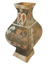 ASIAN PAINTED POTTERY VASEAsia