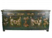 ASIAN PAINTED WOOD CHESThaving