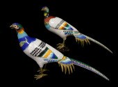ASIAN: PAIR CLOISONNé PHEASANT