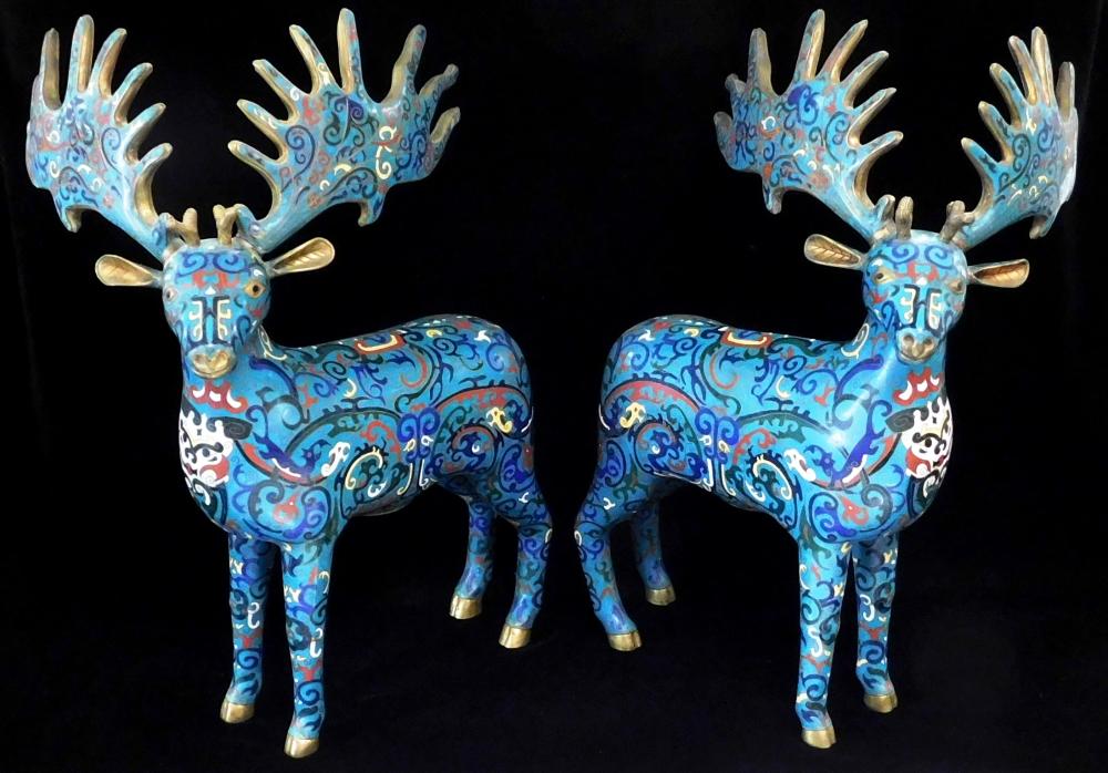 ASIAN: PAIR OF CHINESE CLOISONNE