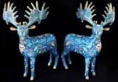 ASIAN: PAIR OF CHINESE CLOISON