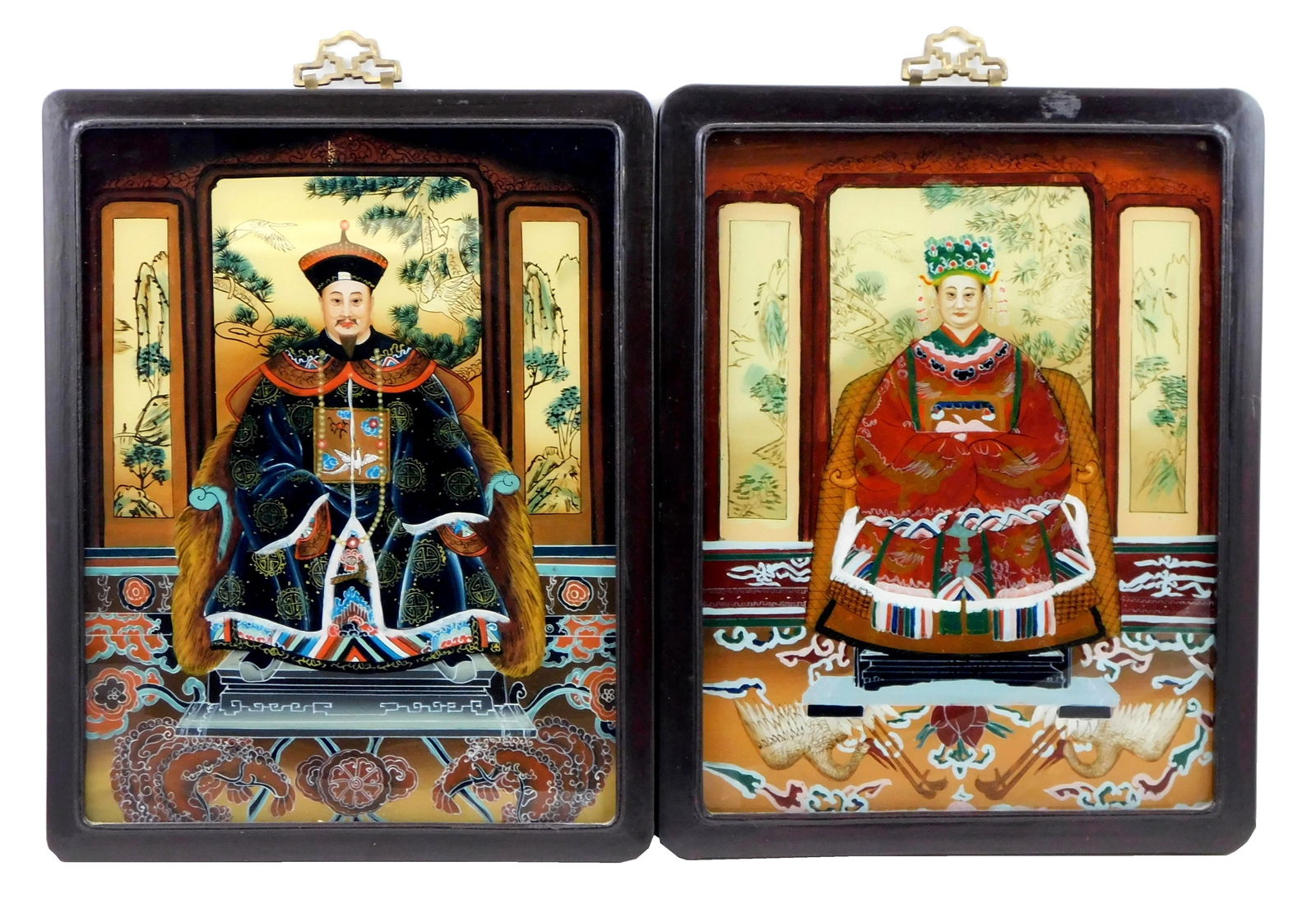 ASIAN: PAIR OF CHINESE PAINTINGS