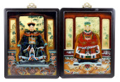 ASIAN: PAIR OF CHINESE PAINTIN