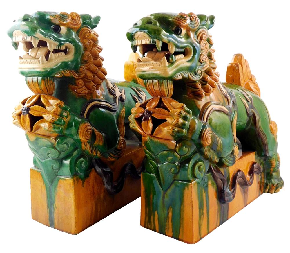 ASIAN: PAIR OF CHINESE SANCAI