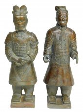 ASIAN: PAIR OF CHINESE WARRIOR