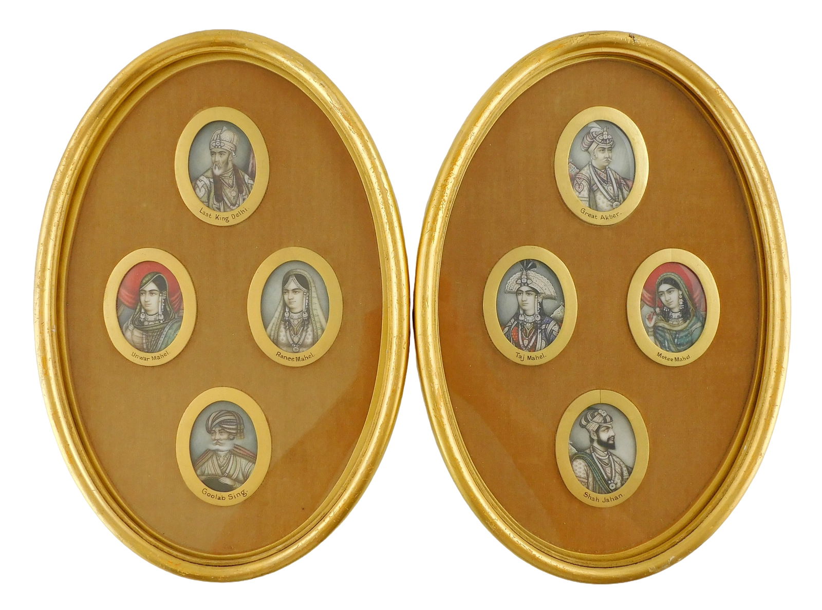 ASIAN: PAIR OF FRAMED MINIATURES OF
