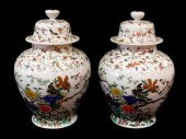 ASIAN: PAIR OF OVERSIZED PORCE