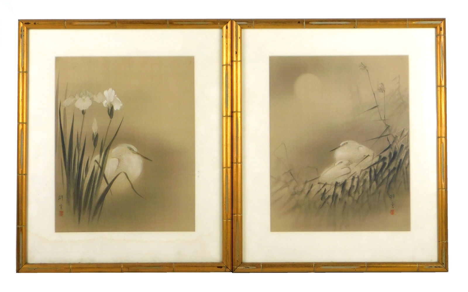 ASIAN: PAIR OF PAINTINGS ON SILK,